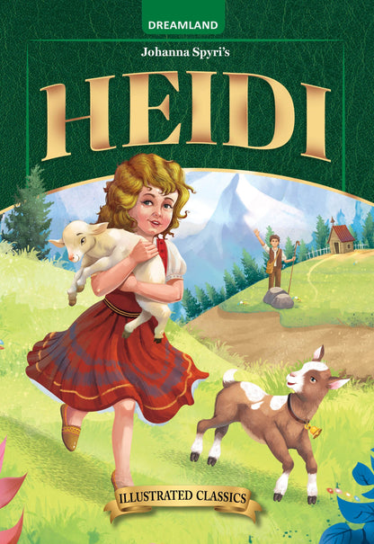 Dreamland Publications Heidi- Illustrated Abridged Classics for Children with Practice Questions : Children Classic Fiction Book