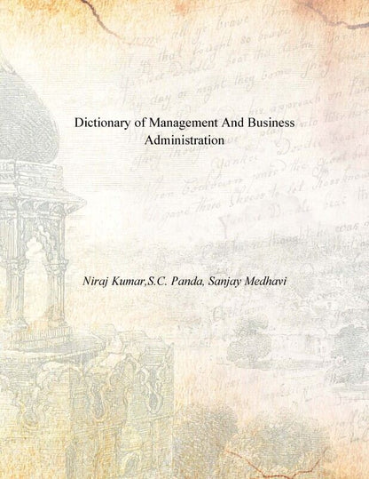 Dictionary of Management and Business Administration - Gyan Books