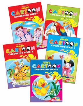 Dreamland Jumbo Cartoon Colouring Set (5 Titles)