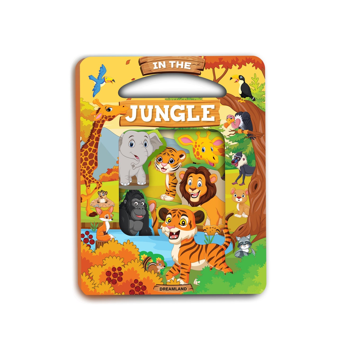 Dreamland Publications Die Cut Window Board Book - In the Jungle