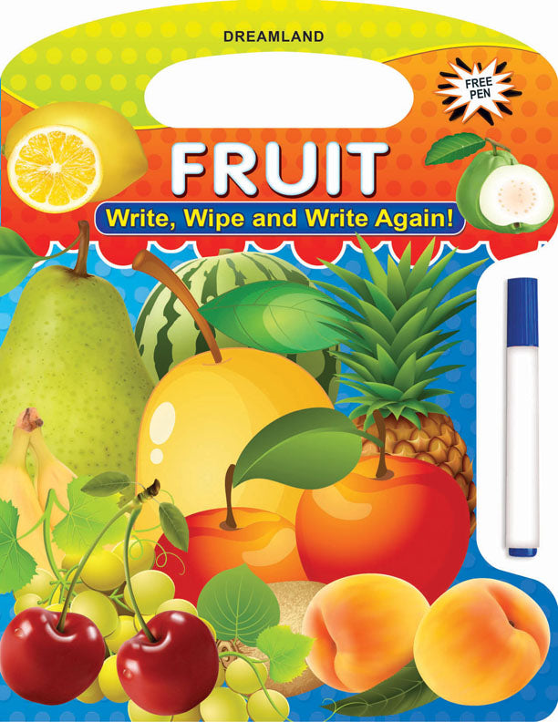 Dreamland Write and Wipe Book - Fruit
