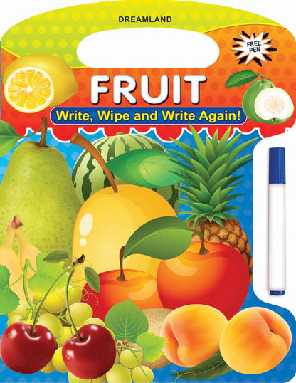 Dreamland Write and Wipe Book - Fruit