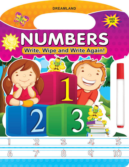 Dreamland Write and Wipe Book - Numbers