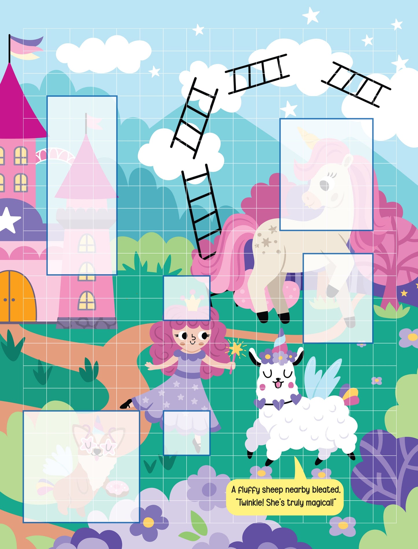 Dreamland Publications Pixel Sticker Activity Book: Twinkle's Dream – Over 1,400 Stickers for Kids Age 4+ | Magical Pixel Art Scenes, Sticker Puzzles