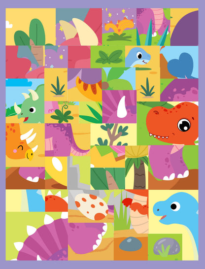 Dreamland Publications Pixel Sticker Activity Book: Tiko and The Lost T-Rex – Over 1,400 Stickers for Kids Age 4+ | Dinosaur Adventure with Pixel Art