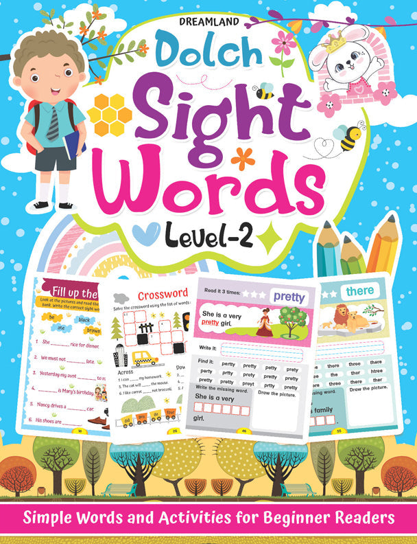 Dreamland Dolch Sight Words Level 2- Simple Words and Activities for Beginner Readers
