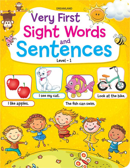 Dreamland Very First Sight Words Sentences Learning Book For Kids Level 1