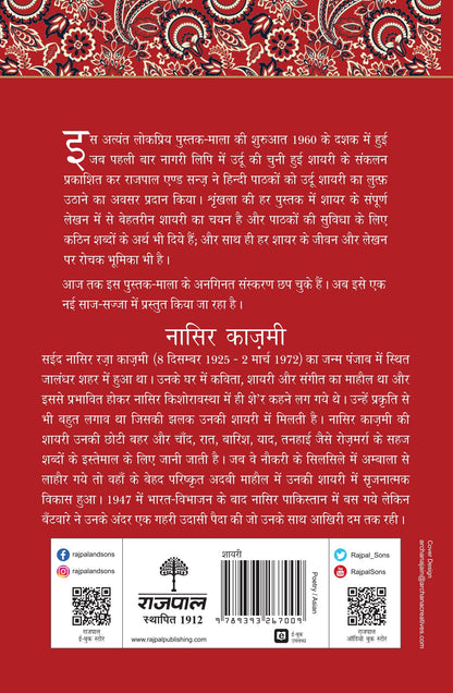 Lokpriya Shayar Aur Unki Shayari: Nasir Kazmi - Prakash Pandit (Editor) 
Associate Editor: Suresh Salil
