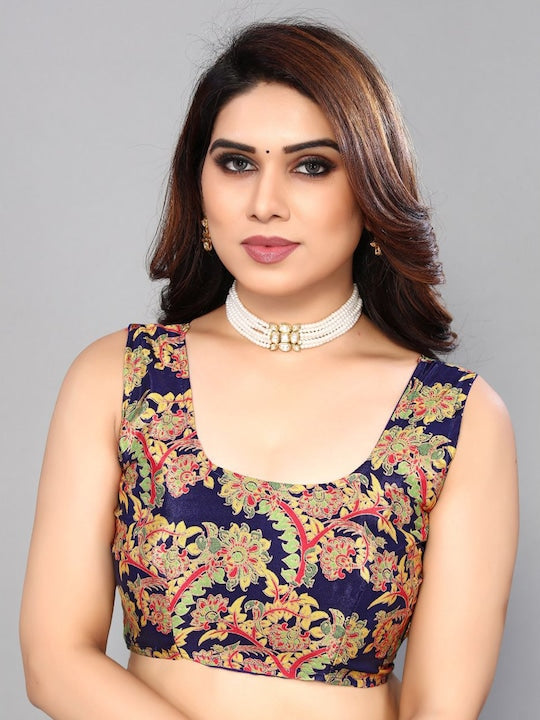 Fabmora Abstract Printed Pure Crepe Saree