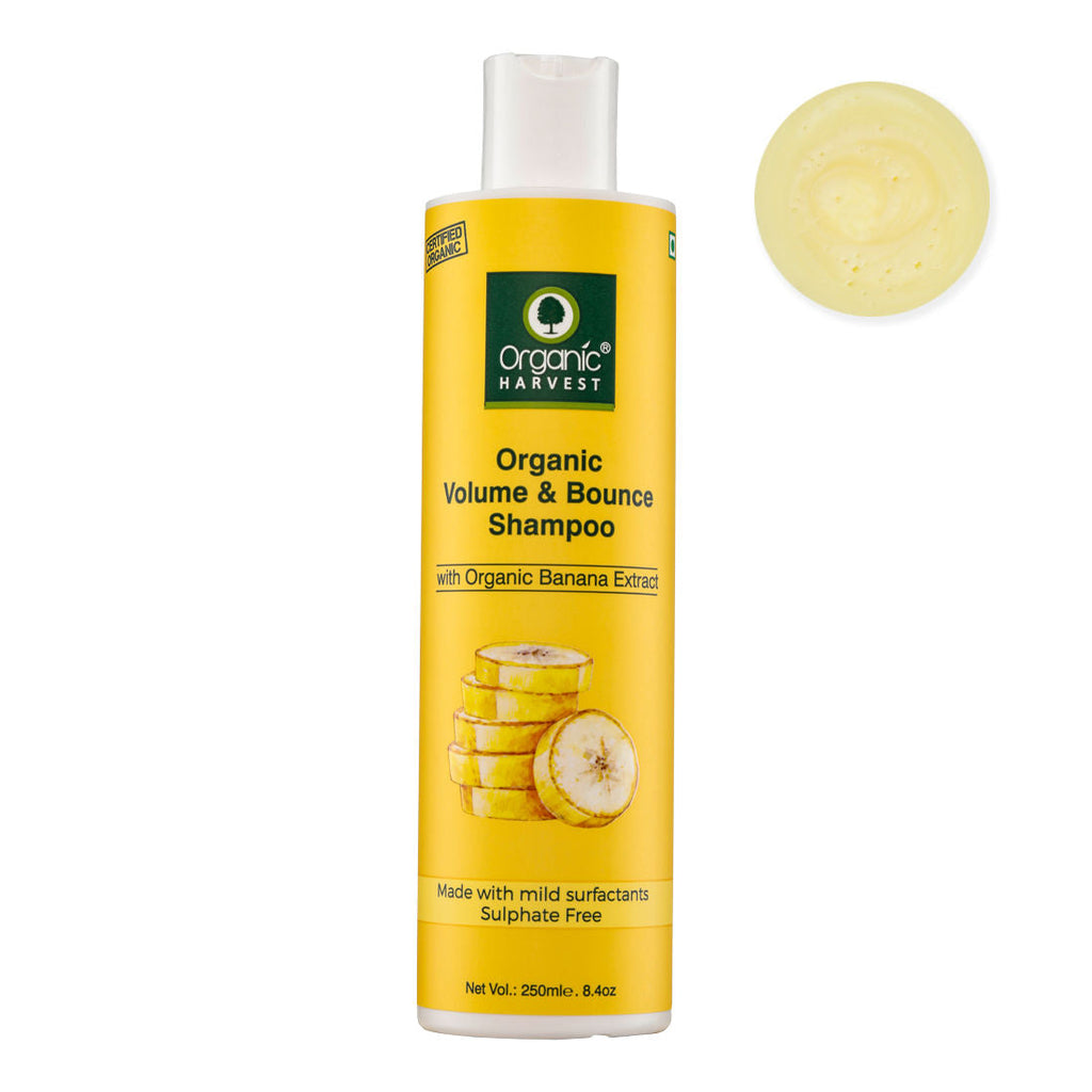 Organic Harvest Organic Volume & Bounce Shampoo With Organic Banana Extract - 250 ml