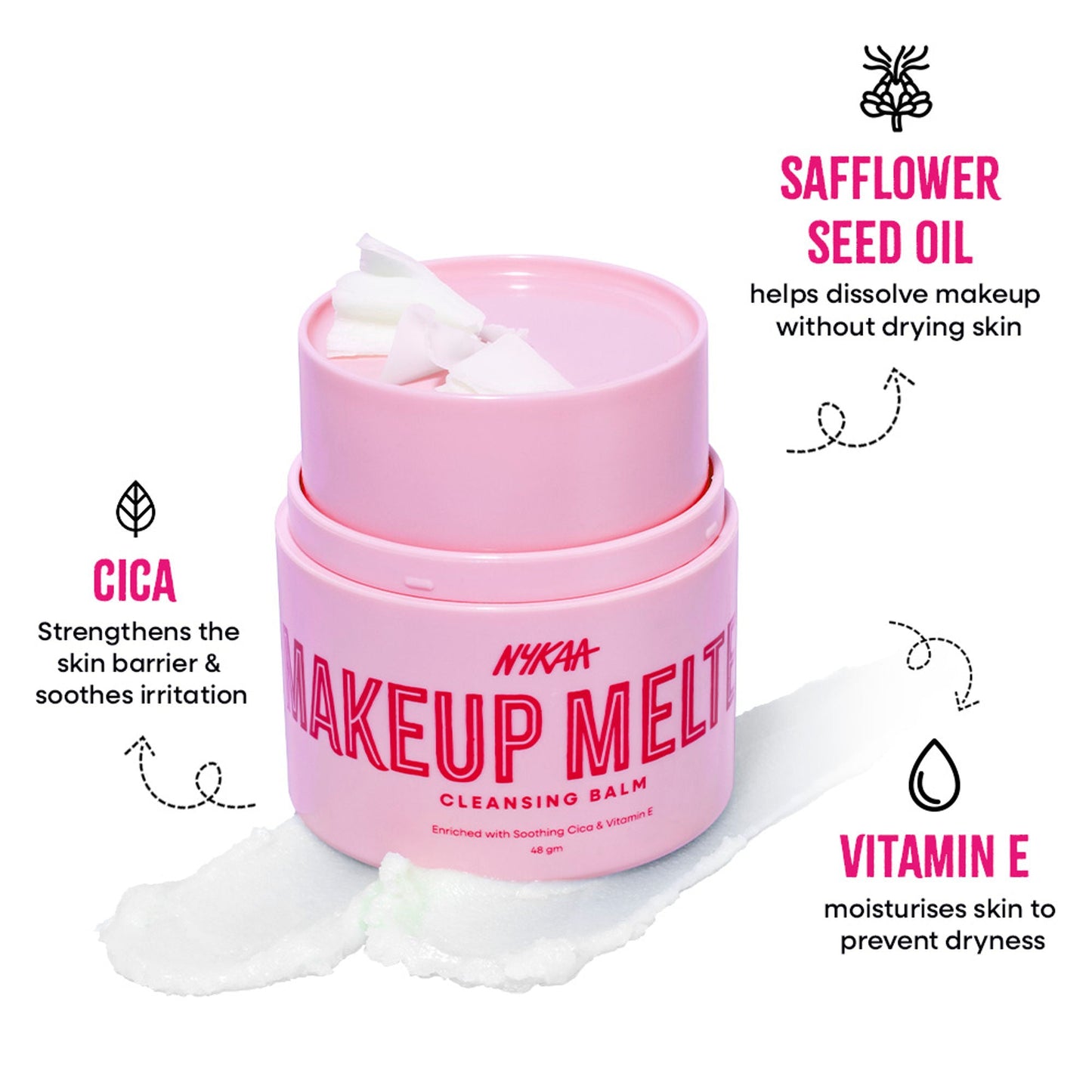 Nykaa Skin Makeup Melter Cleansing Balm – Removes Waterproof Makeup, Excess Oil & Unclogs Pores