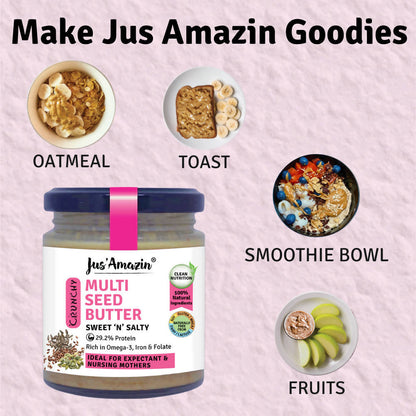 Jus Amazin Multi seed Butter Sweet N Salty
