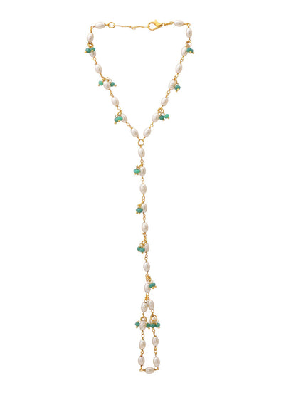 Ruby Raang Multi Pearl & Stone Haath Phool