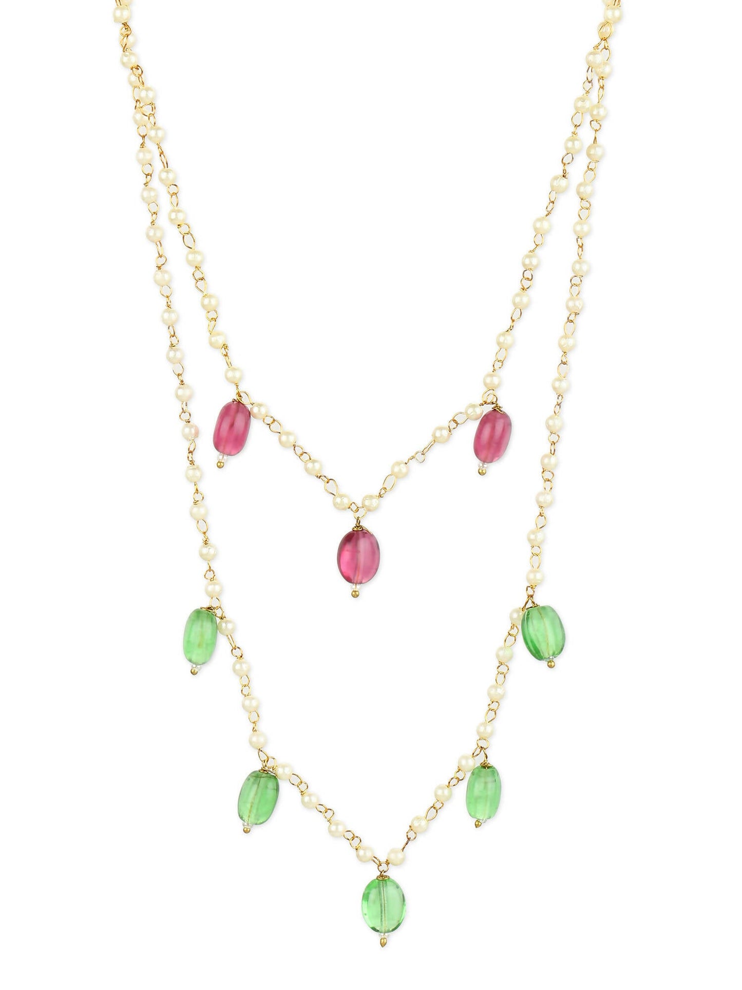 Women's Gold-Polished Necklace - Ruby Raang