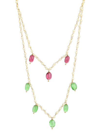 Women's Gold-Polished Necklace - Ruby Raang
