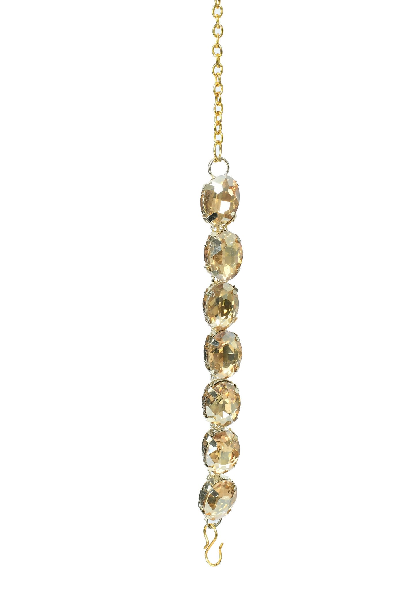 Mominos Fashion Johar Kamal Gold-Polished Finish Stone Choker For Women (Golden)