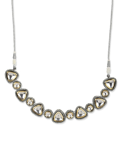 Women's Rhodium-Plated Necklace - Ruby Raang