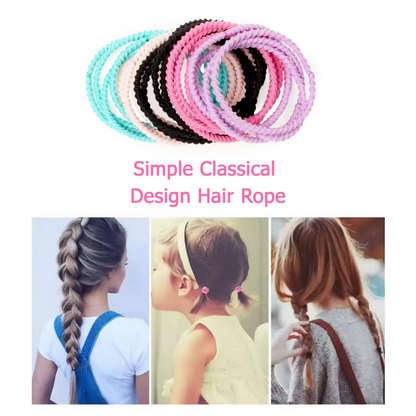 Bronson Professional Elastic Hair Rubber Bands Hair Ties Soft Stretchable Multicolor