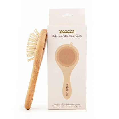 Maate Baby Wooden Comb Gift Box | Baby Wooden Hair Brush