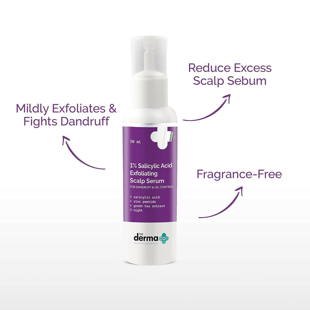 The Derma Co 1% Salicylic Acid Exfoliating Scalp Serum - 50 ml
