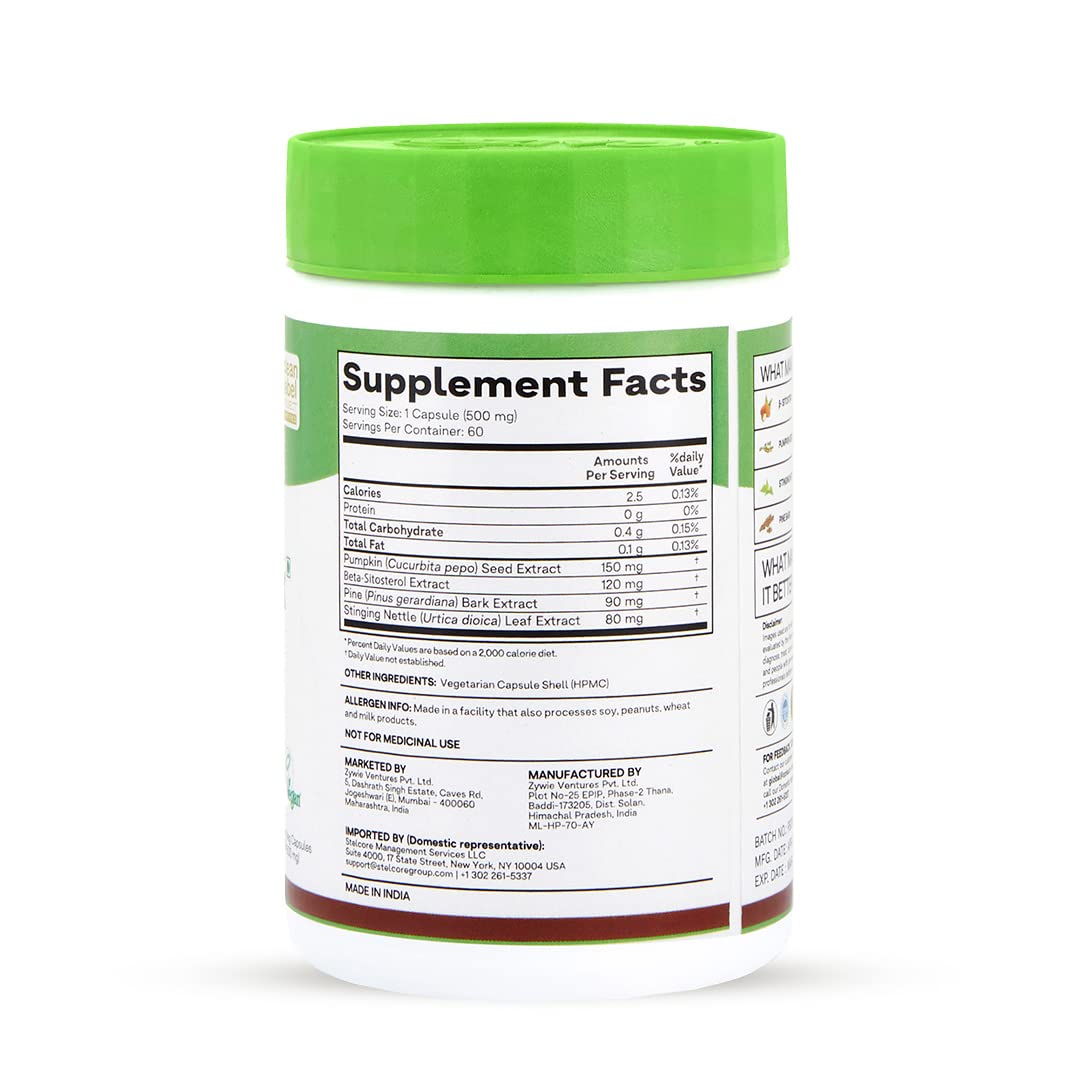 OZiva Plant Based DHT Blocker With Stinging Nettle Extract - 60 Cap