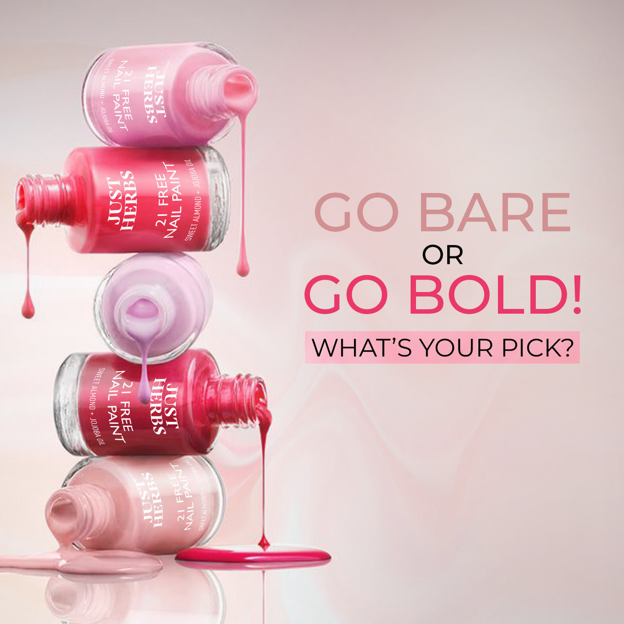 Just Herbs Nail Paints | 21-Free Formula