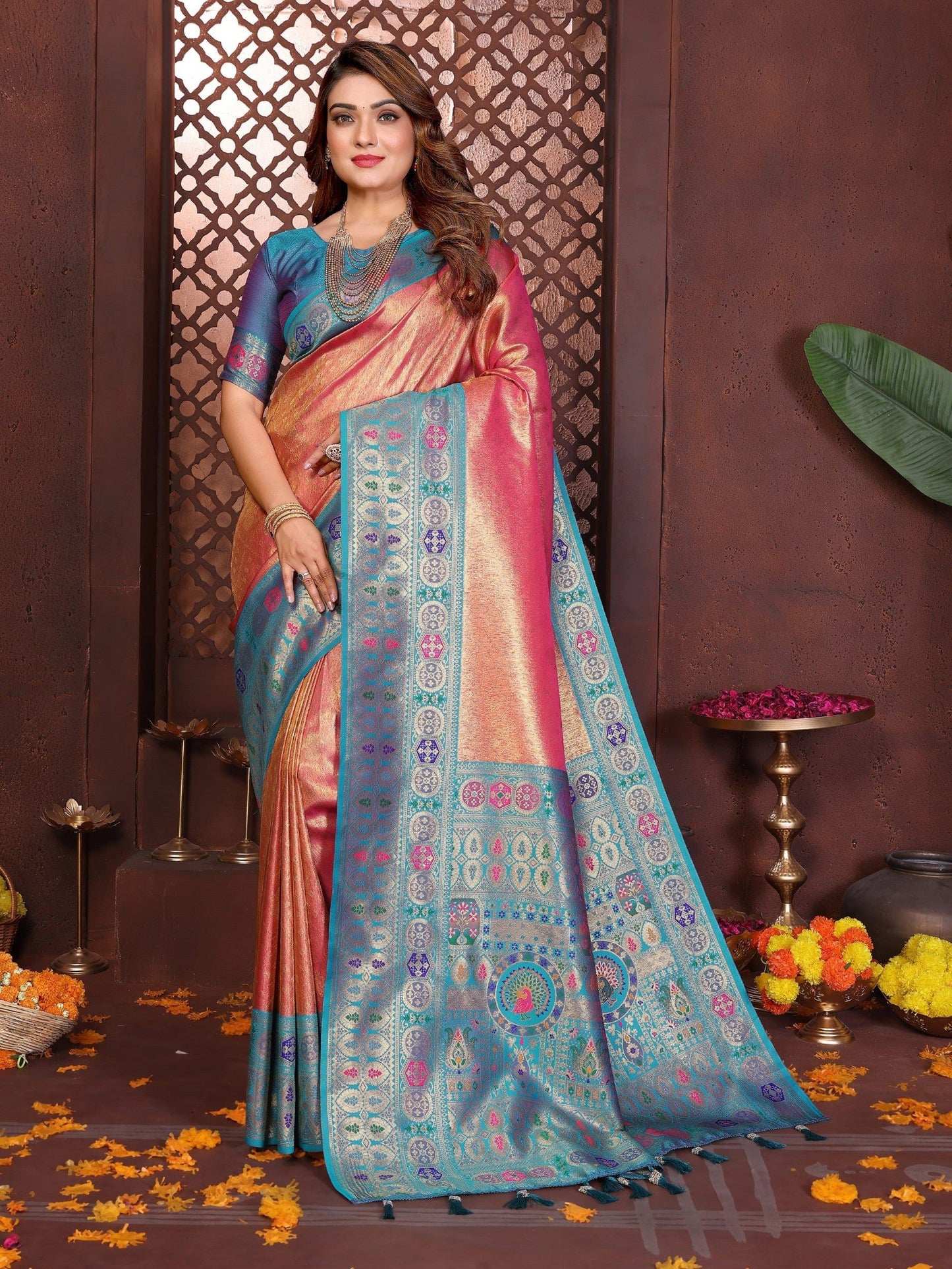 Anaita Banarasi Tissue Silk Saree