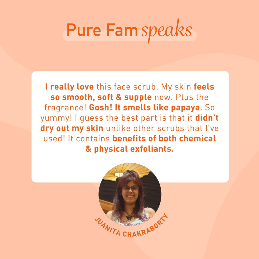 Puresense Natural Papaya Face Scrub - 50 gms