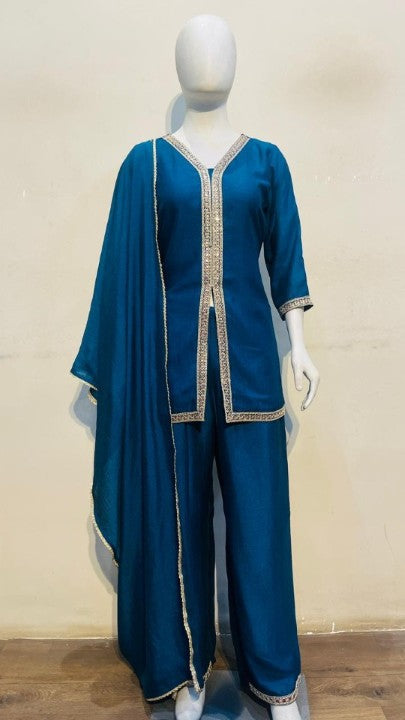 Anaita Teal Stylish Readymade Co-Ords Set