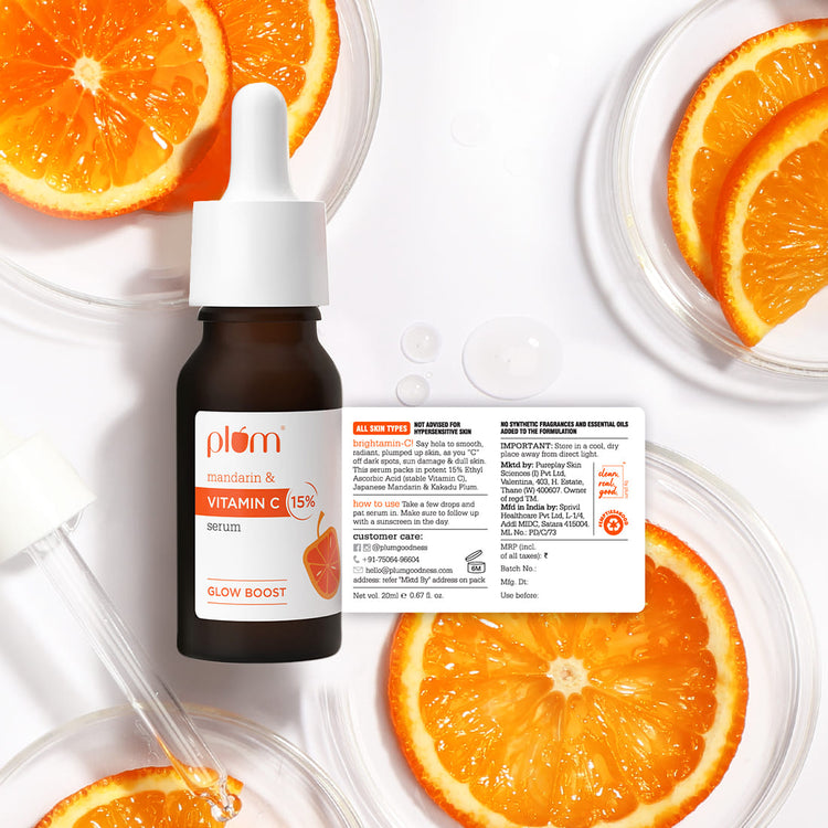 Plum 15% Vitamin C Face Serum with Mandarin
