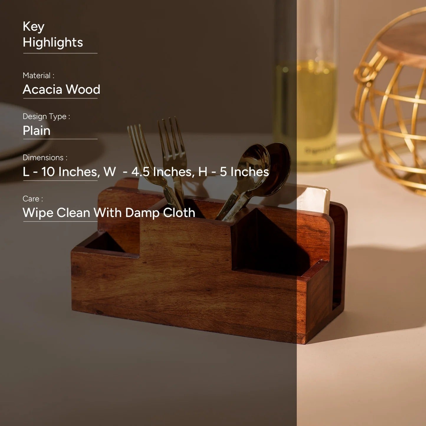 Nestroots Luxe Cutlery Organizer Premium Design