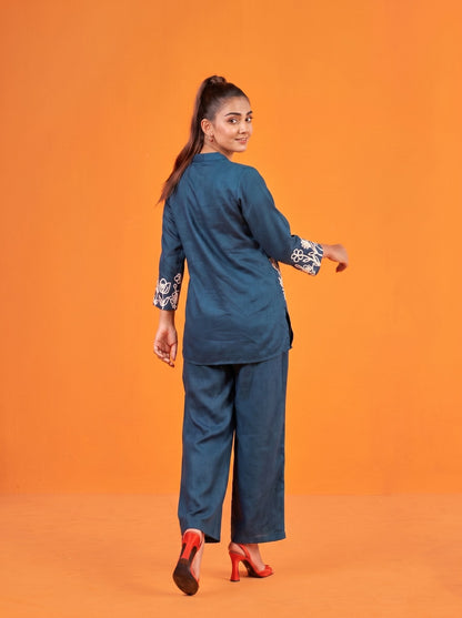 Anaita Teal Stylish Readymade Co-Ords Set