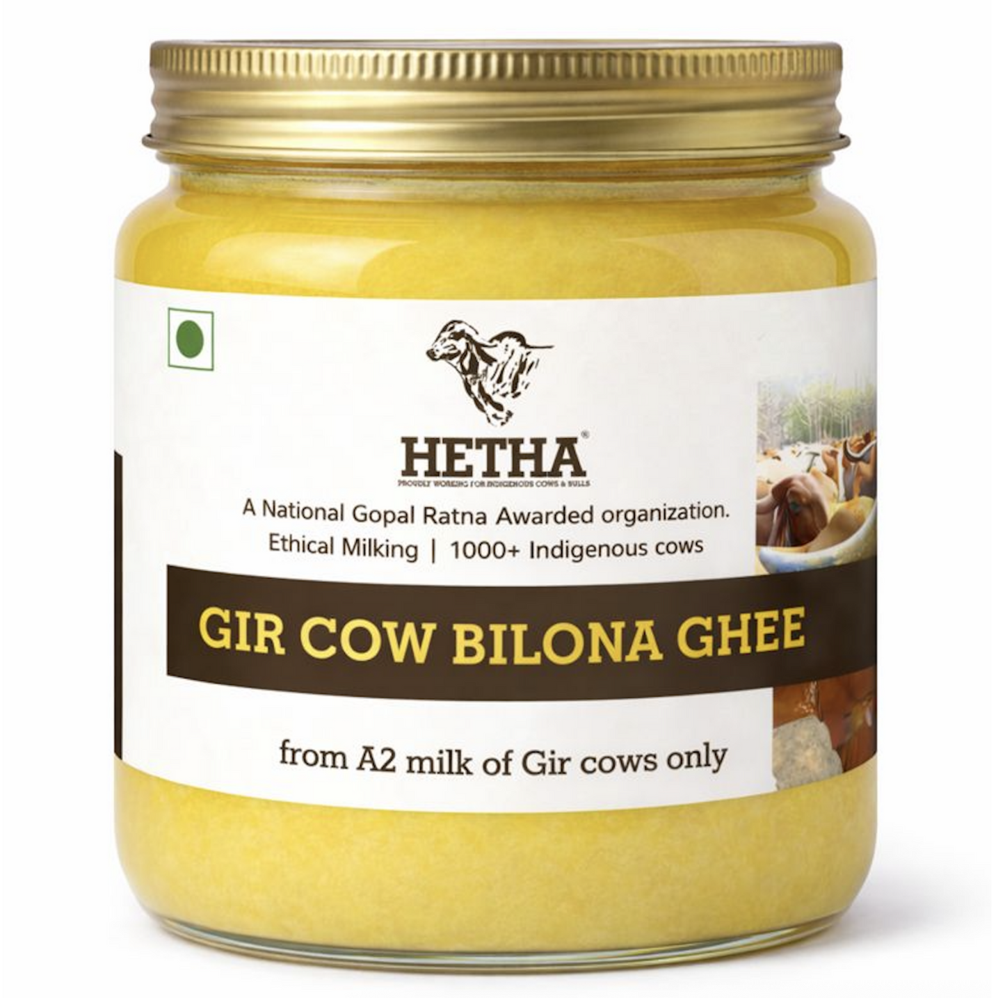 Hetha Gir Cow A2 Cultured Bilona Ghee / A2 Ghee