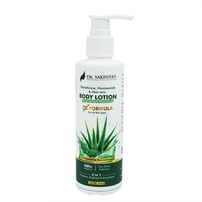 Dr.Sakhiya Body Lotion With Glutathione, Niacinamide & Aloe Vera