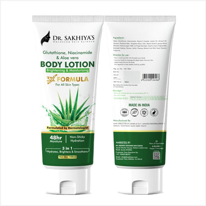 Dr.Sakhiya Body Lotion With Glutathione, Niacinamide & Aloe Vera