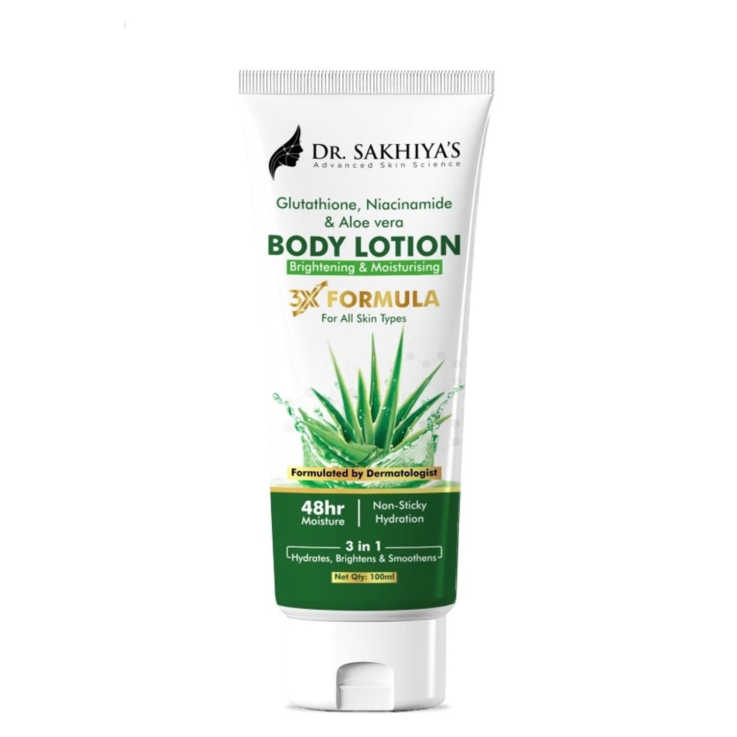 Dr.Sakhiya Body Lotion With Glutathione, Niacinamide & Aloe Vera