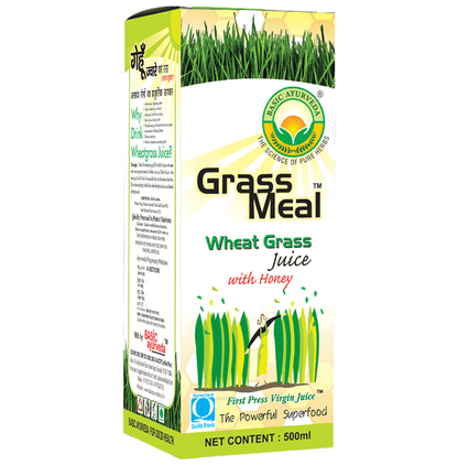 Basic Ayurveda Grass Meal Wheat Grass Juice with Honey