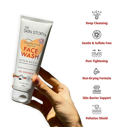 The Skin Story French Clay Pimple Oil Control Face Wash