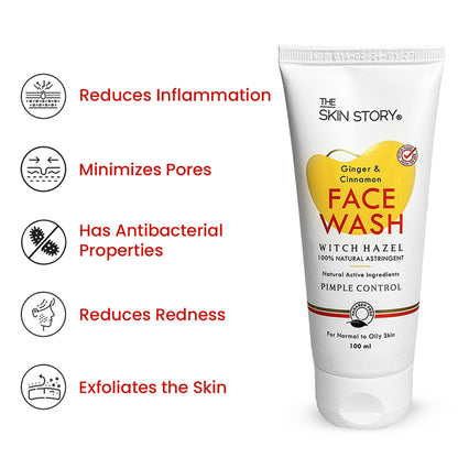 The Skin Story Oil & Pimple Control Ginger Cinnamon Face Wash