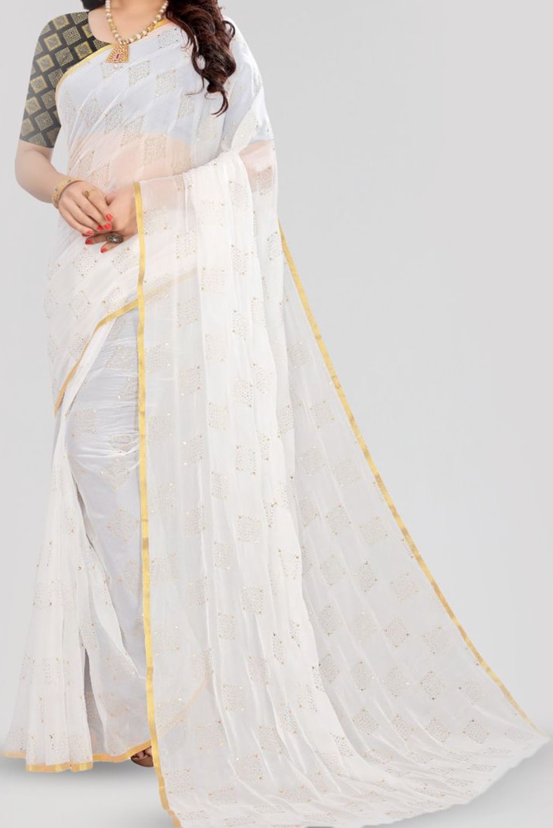 Fabmora Ethnic Motifs Printed Saree