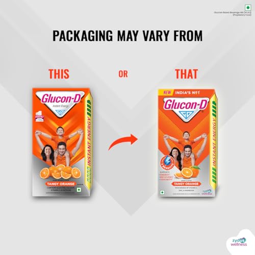 Glucon-D Instant Energy Health Drink Tangy Orange