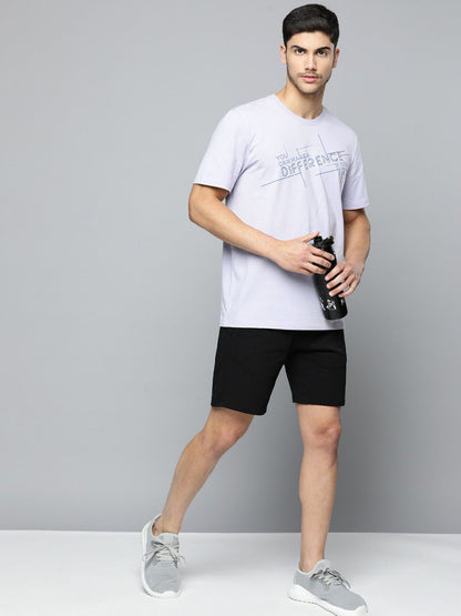 Alcis Men Typography Printed Anti Static Sports T-shirt