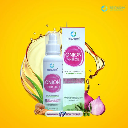 Reeyusha Onion Hair Oil with Aloe Vera Extract -120 ml