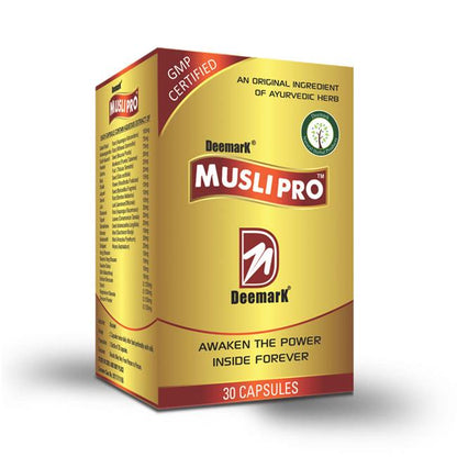 Deemark Musli Pro Ayurvedic Capsules to Improve Desire & Drive in Men and Women