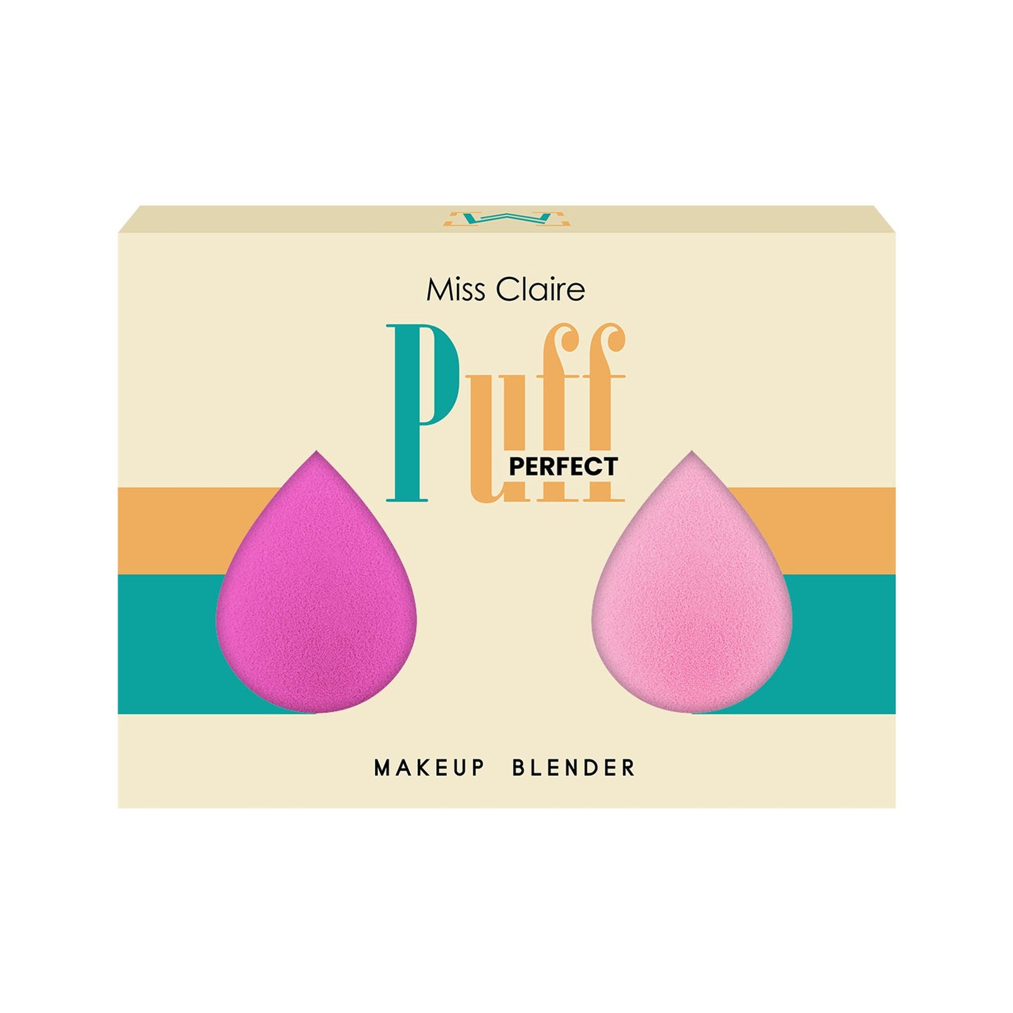 Miss Claire Beauty Blender 2 In 1 - Candy Floss & Fuscia
