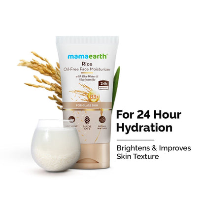 Mamaearth Rice Oil-Free Face Moisturizer For Oily Skin