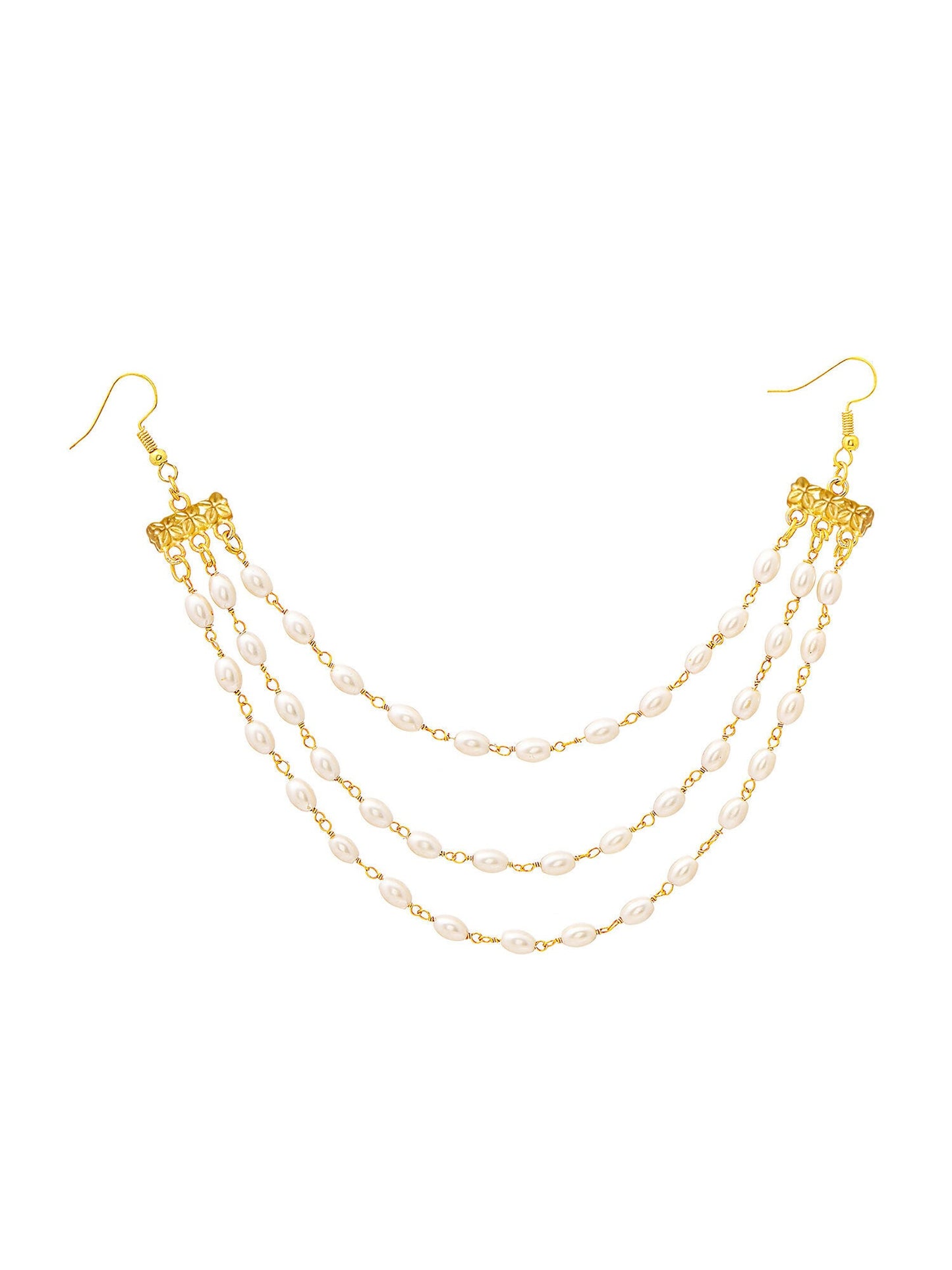 Ruby Raang Gold Pearl Hair Jewelry