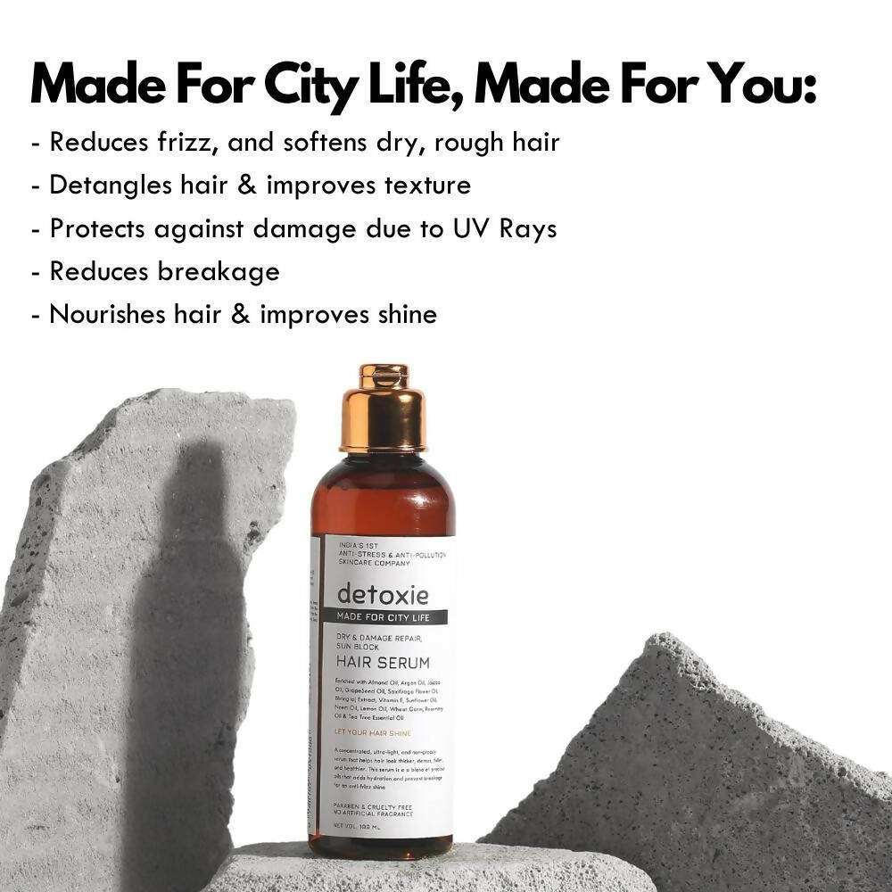 Detoxie Dry & Damage Repair Sun Block Hair Serum - 100 ml