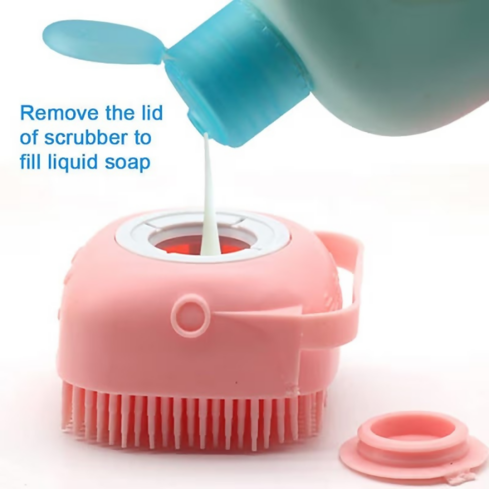 Bronson Professional Silicone Shower Scrubber Exfoliating Bath Brush