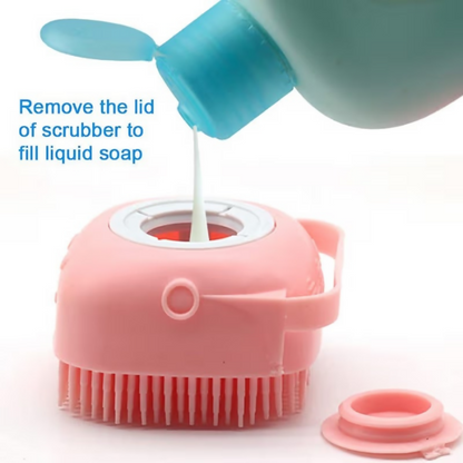 Bronson Professional Silicone Shower Scrubber Exfoliating Bath Brush